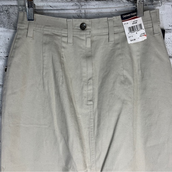 Vintage 90s Y2K Khaki Maxi Trouser Skirt NWT Size 6 - Picture 7 of 11